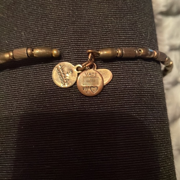 Alex and Ani Vintage Energy Bracelet HAMSA Hand of Fatima expandable barely worn - Picture 4 of 5